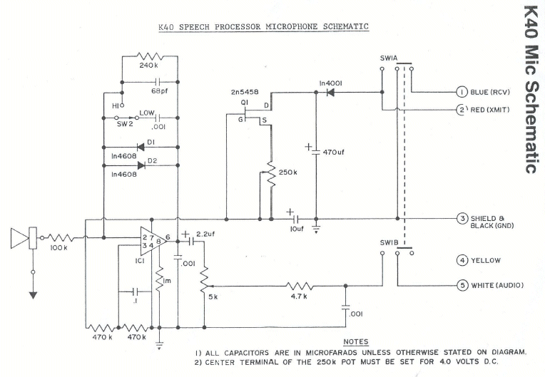 K40 Mic Schematic